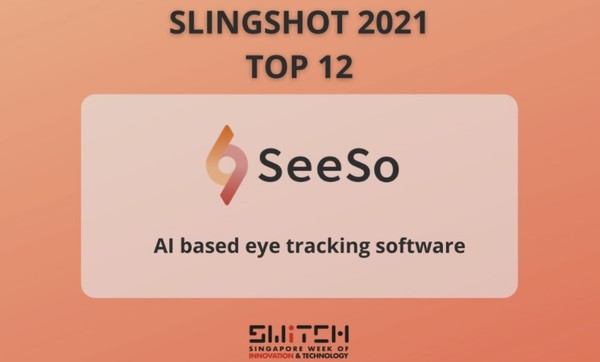 비주얼캠프가 시선 추적 소프트웨어 ‘SeeSo’로 싱가포르에서 열린 스위치 피칭 대회 슬링샷에서 디지털 테크놀로지 부문 톱 3 기업에 이름을 올렸다